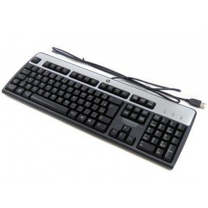 TASTATURA HP Hewlett-Packard Black/Silver Keyboard with USB Interface, noua, originala, cod: KU-0316 / SK-2885